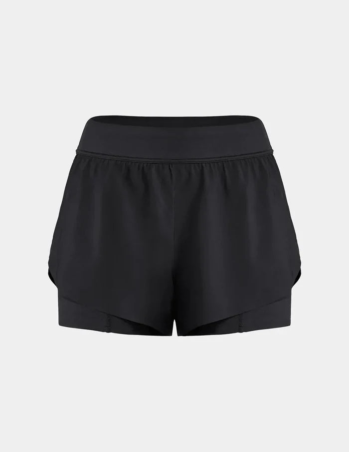 | Front view of model highlighting the coverage and fit | Black