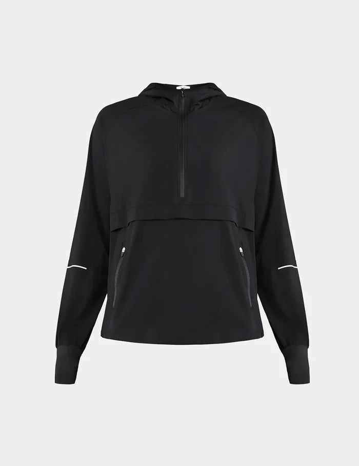 | Front view of model highlighting the coverage and fit | Black
