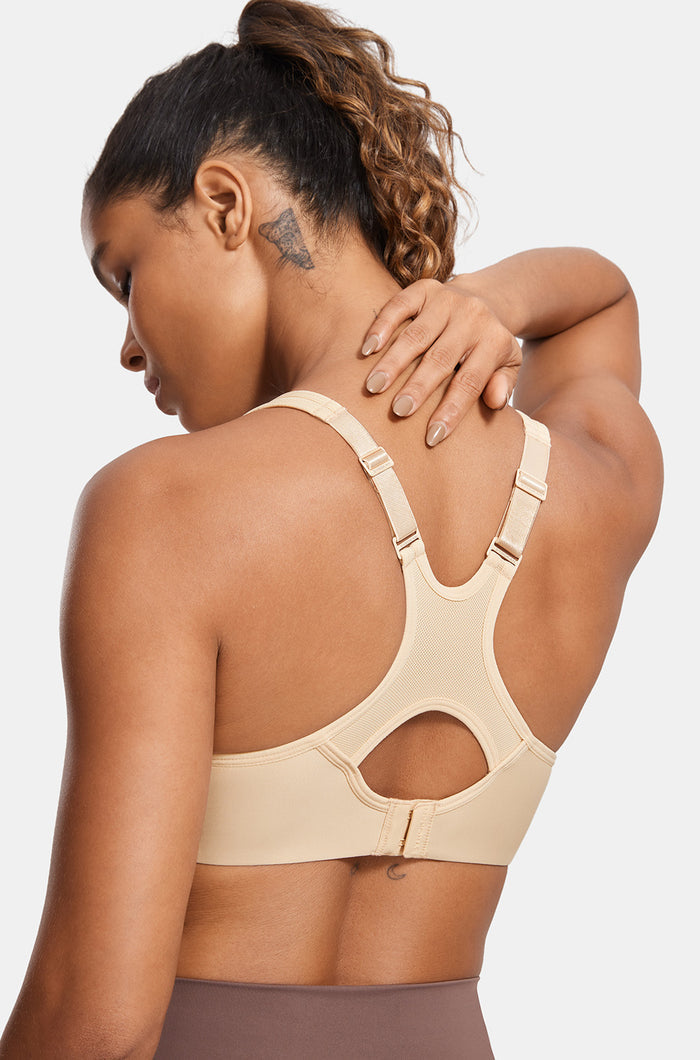 Women's Racerback Underwire Sport Bra Beige