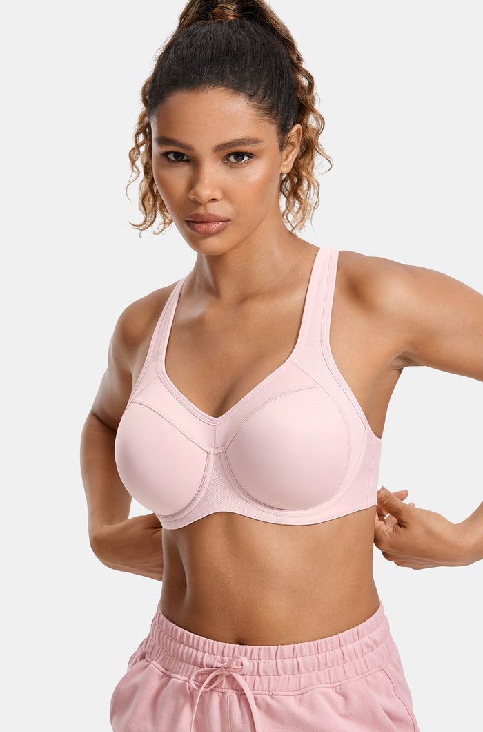 Women's Racerback Underwire Sport Bra Rosa Pink