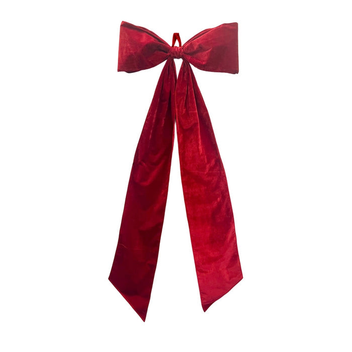 Raz 5’ Oversized Red Velvet Bow