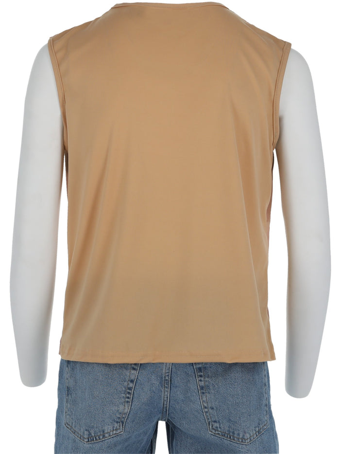 Realistic 70s Hairy Chest, Sleeveless Top