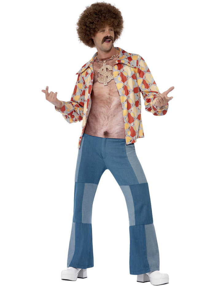 Realistic 70s Hairy Chest, Sleeveless Top