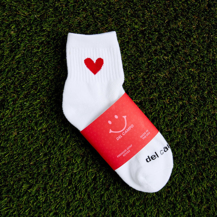 Del Campo Red Heart golf socks