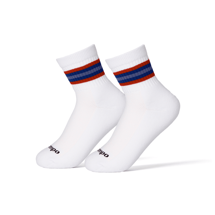 Del Campo Red/Blue 5 Stripe golf socks