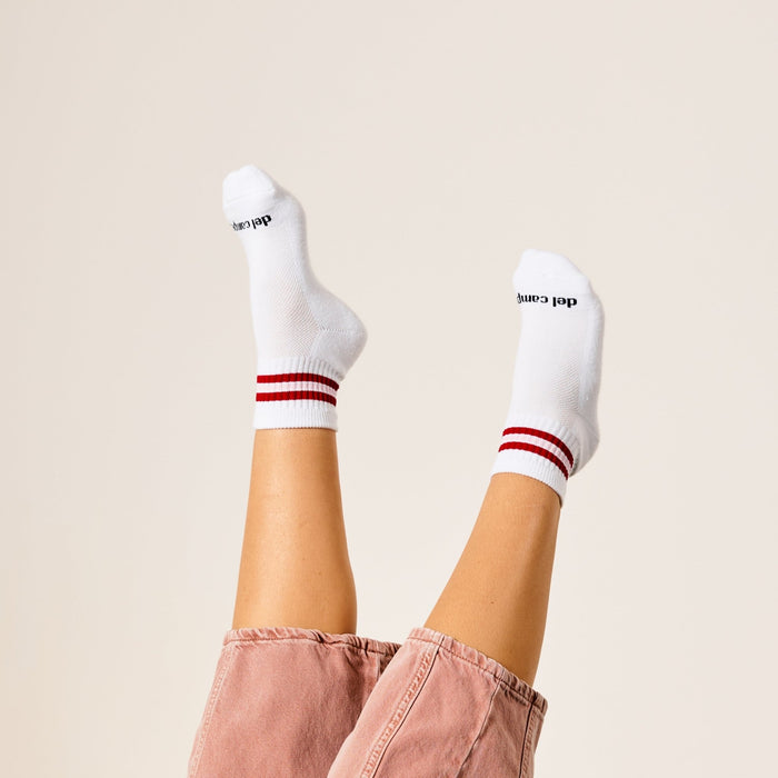 Del Campo Red/Pink Stripe golf socks