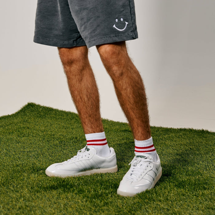 Del Campo Red/Pink Stripe golf socks