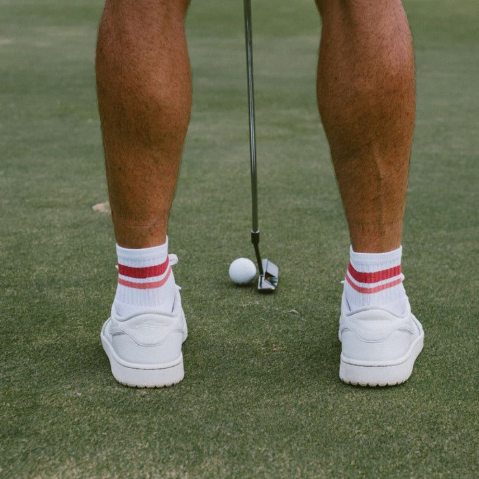 Del Campo Reds golf socks