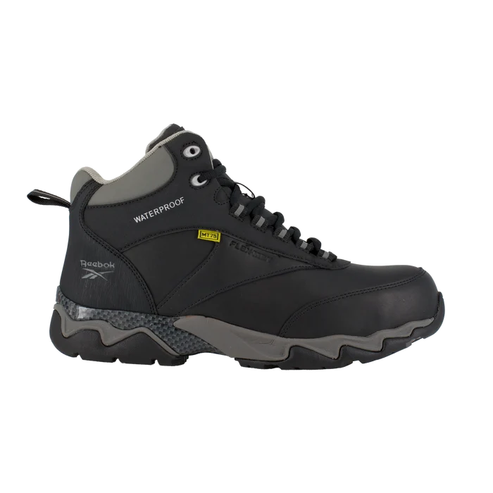 Reebok 6" Internal Metatarsal Black/Grey Composite Toe Shoe #RB1067