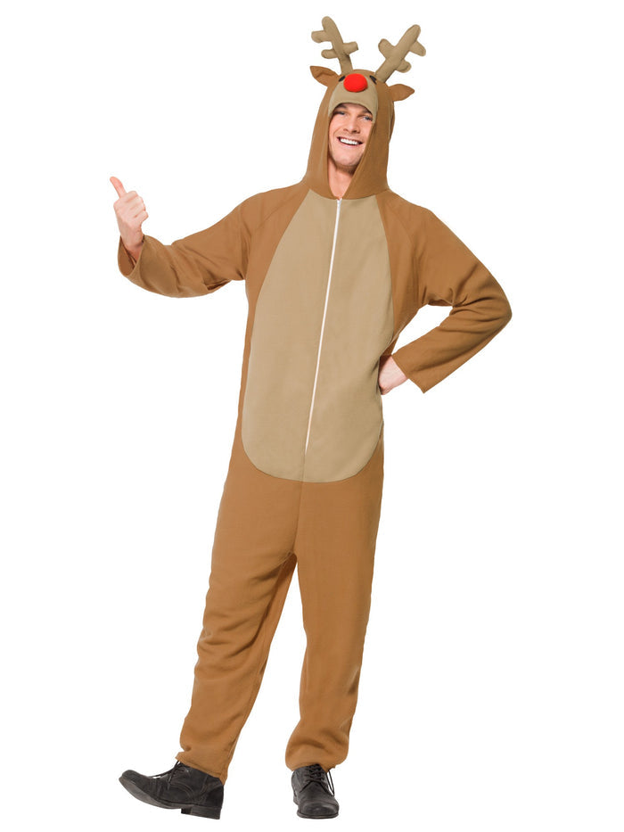 Reindeer Costume, Brown, with Bodysuit