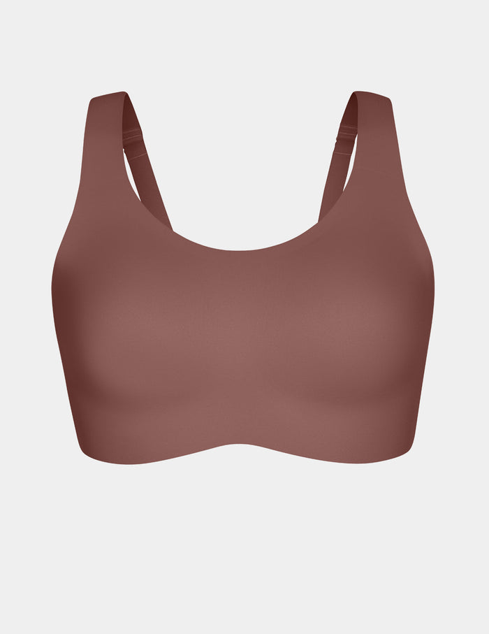 | View of Revolution Adjustable Pullover Bra shown front-facing against a light gray background | Sola