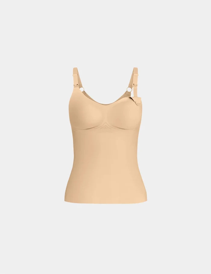 | Revolution Nursing Tank shown front-facing against a light gray background | Warm Sand
