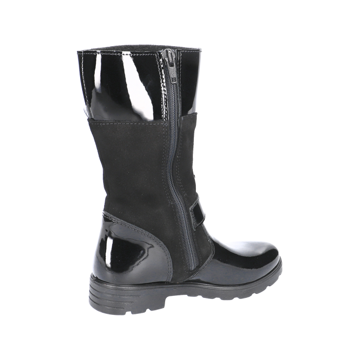 Ricosta Kids Boots | Hannah Waterproof | Black Patent/Suede