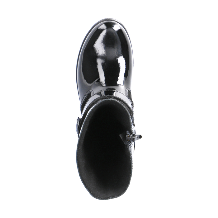 Ricosta Kids Boots | Hannah Waterproof | Black Patent/Suede