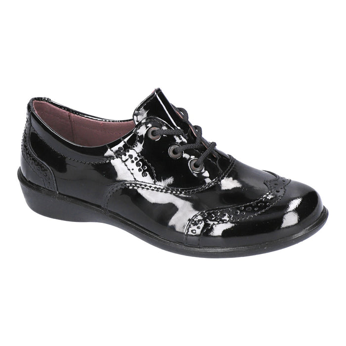 Ricosta School Shoes|Beth Velcro Mary-Jane Shoe|Black Patent