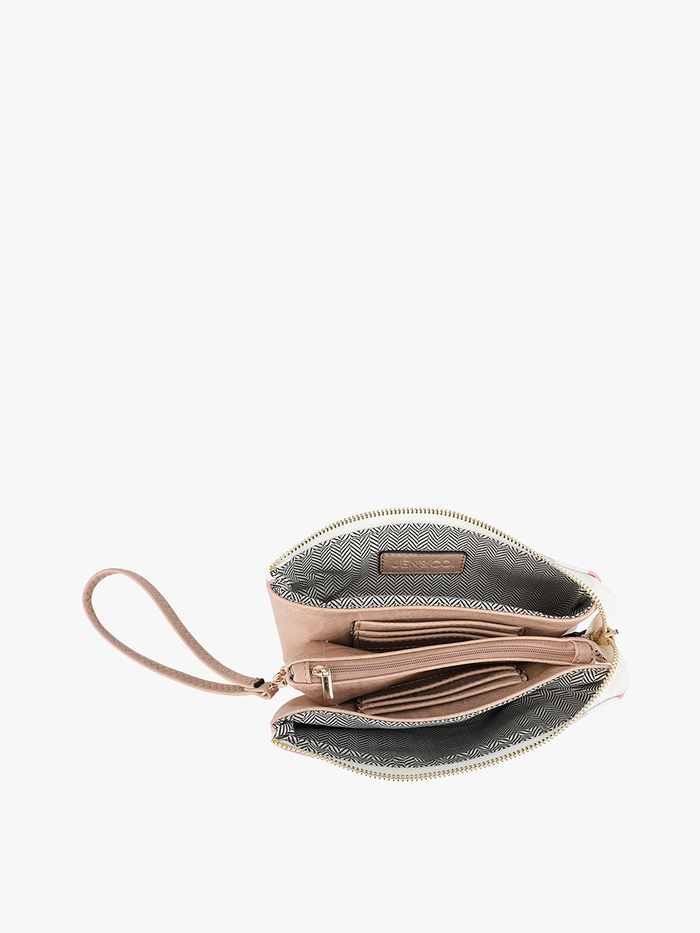 Riley Checkered Crossbody/Wristlet
