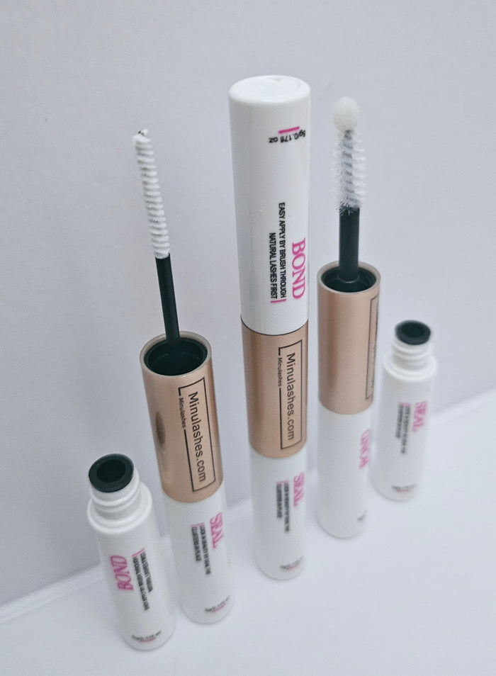 Russian Volume 3D Lash Clusters – Fluffy DIY Extensions + Invisible Bond & Sealer (7–10 Days Wear)
