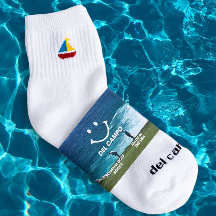 Del Campo Sailboat golf socks