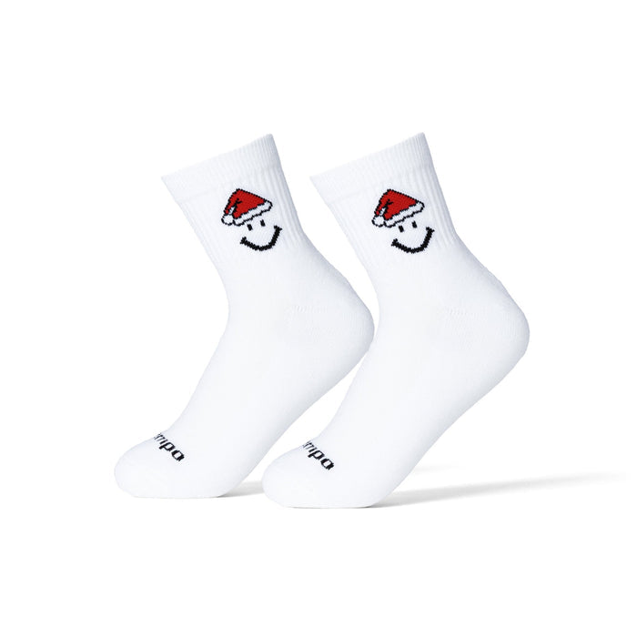 Del Campo Santa Smiley golf socks