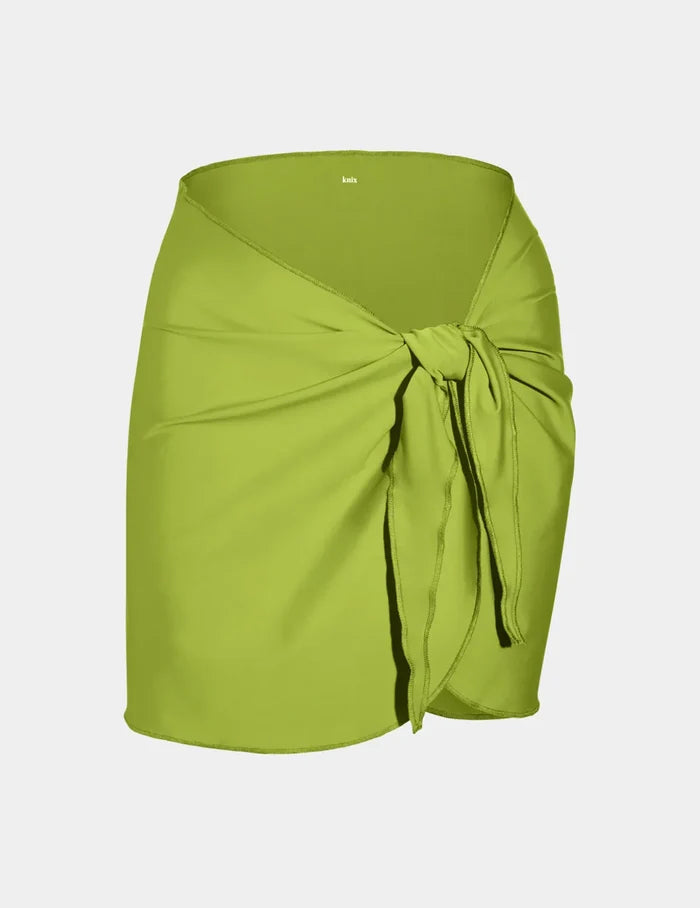 | Sarong shown front-facing against a light gray background | Chartreuse