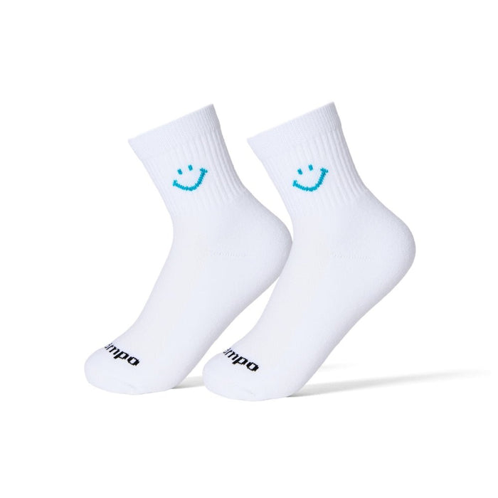 Del Campo Scuba Blue Smiley golf socks