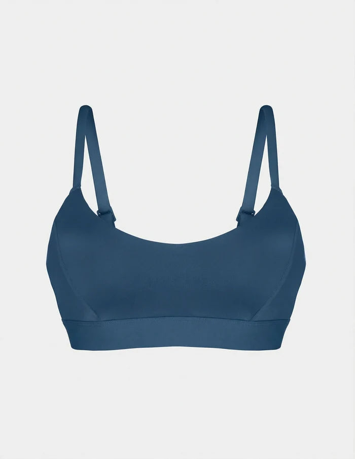 | Sculpt Scoop Bikini Top shown front-facing against a light gray background | Horizon