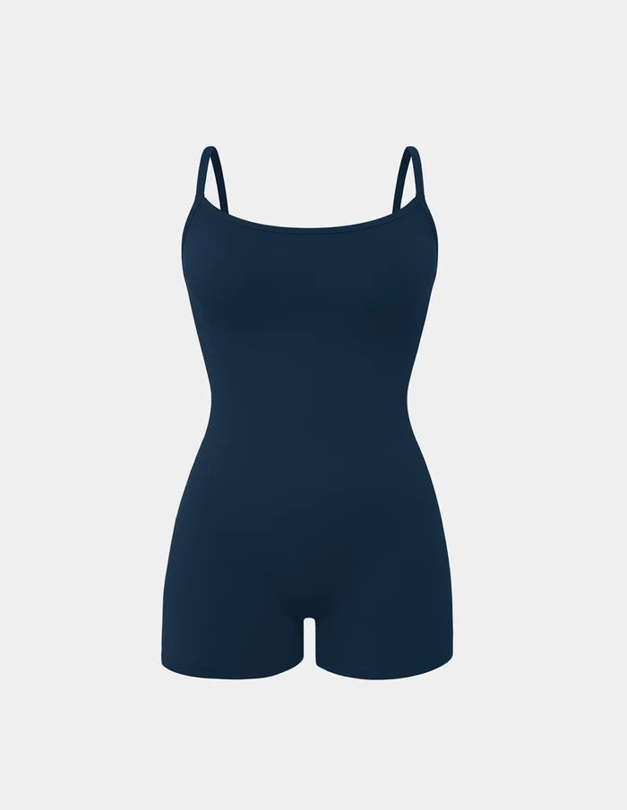 | Sculpt Swim Shortie One Piece shown front-facing against a light gray background | Horizon