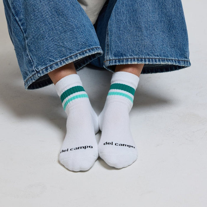 Del Campo Seaside Stripes golf socks