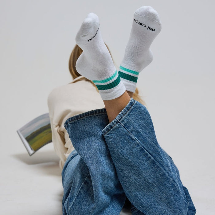 Del Campo Seaside Stripes golf socks
