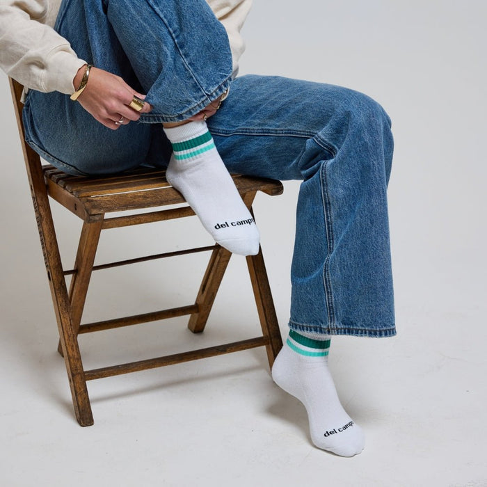 Del Campo Seaside Stripes golf socks