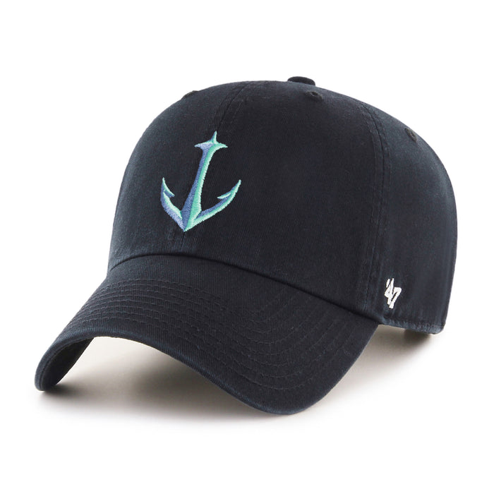 Seattle Kraken Black Alternate Clean Up NHL '47 Brand Adjustable Hat