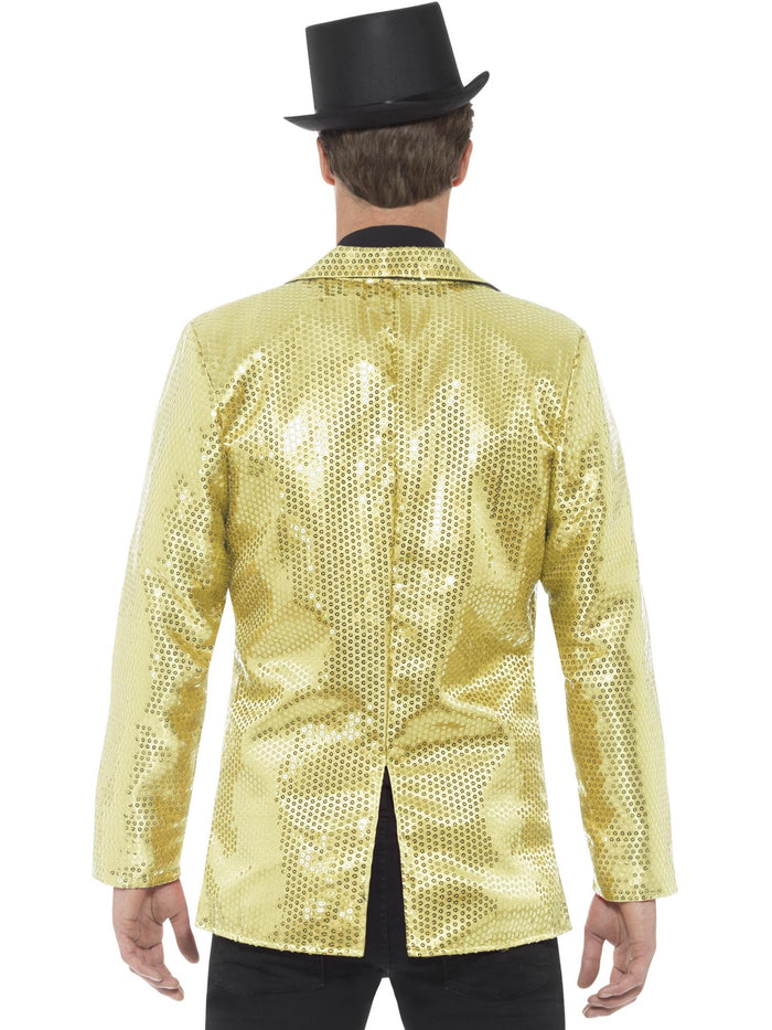 Sequin Jacket, Mens, Gold