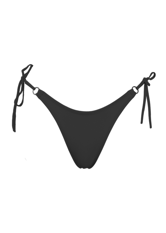Sexy Swimwear Scrunch Back  Bikini Bottom / RINGO SWIM BLACK - EXES LINGERIE