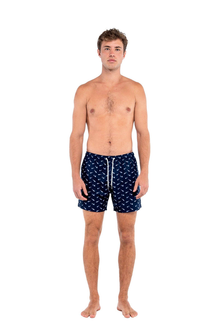Sharks | Swim Shorts | with liner | 6 Inch | Bermies