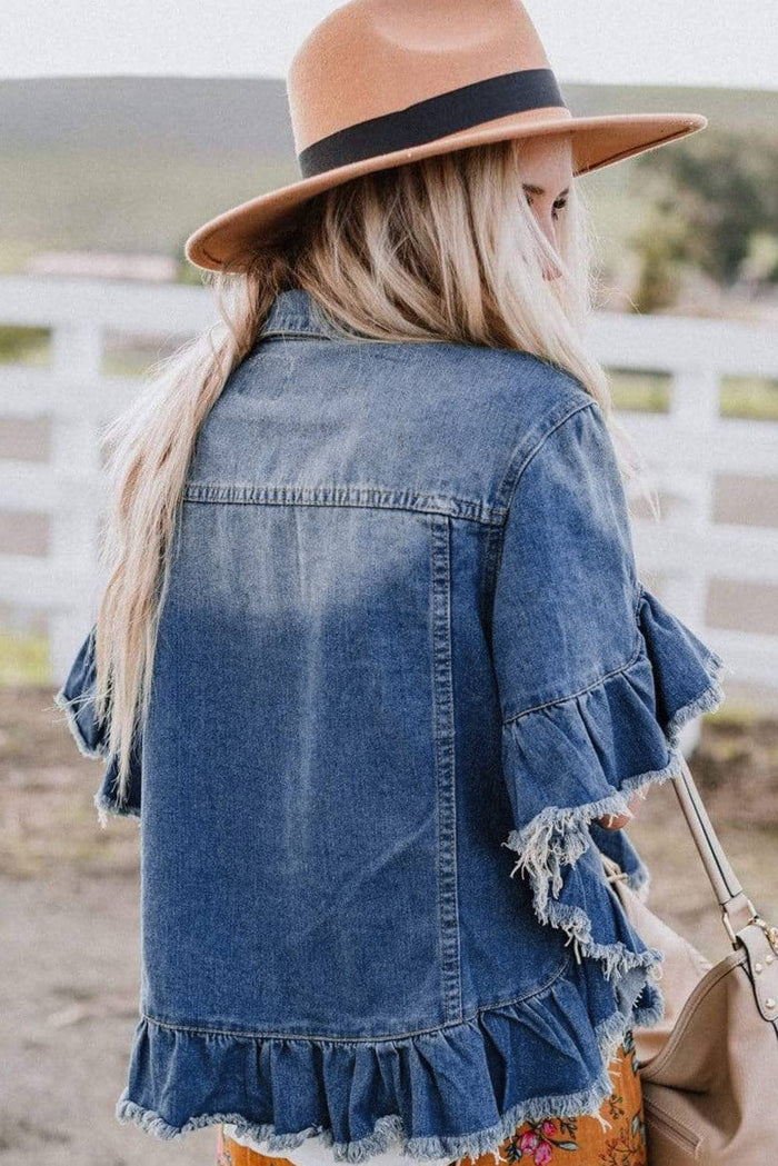 Short Sleeve Denim Jacket