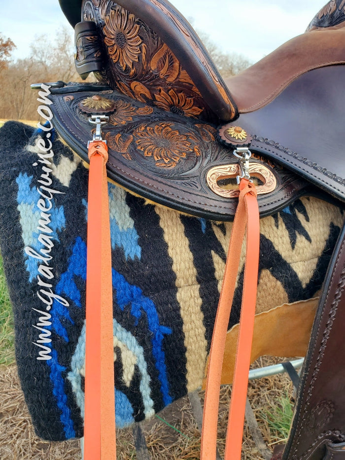 Orange / Clip & Dee- 18" Tied Strings