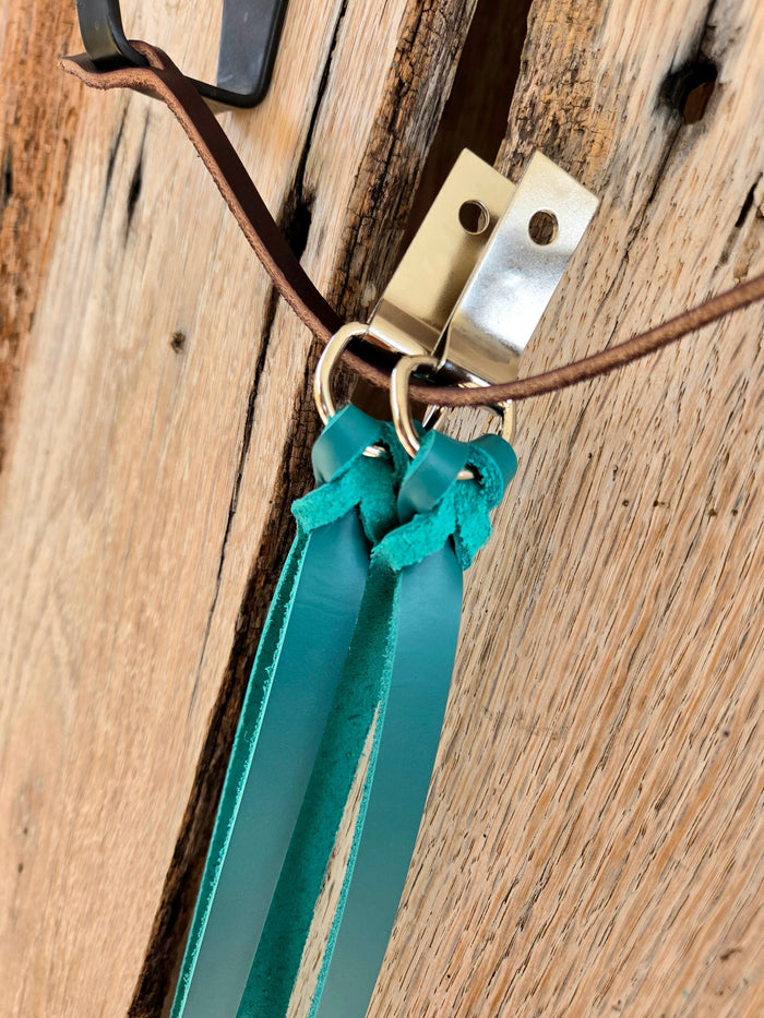 Turquoise / Clip & Dee- 18" Tied Strings
