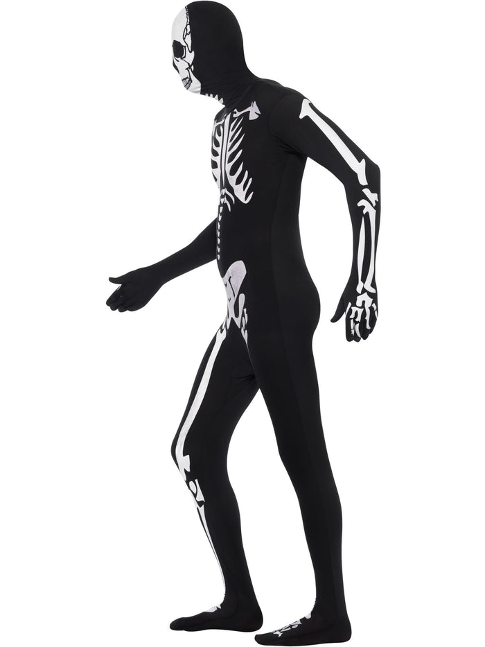 Skeleton Second Skin Costume, Black