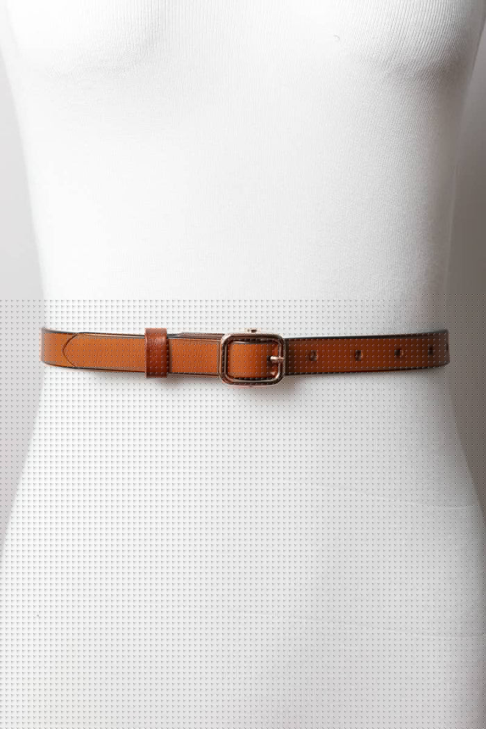 Skinny Leather Belt