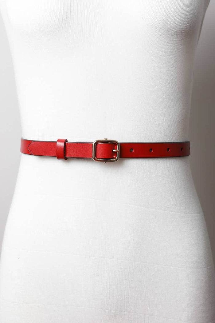 Skinny Leather Belt