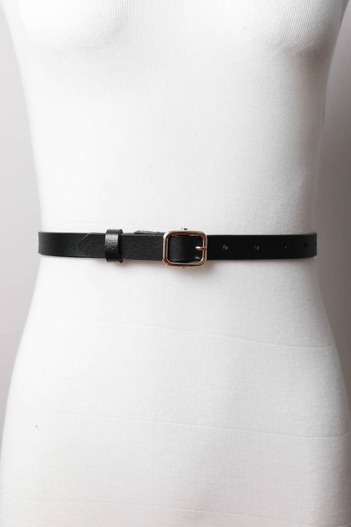 Skinny Leather Belt