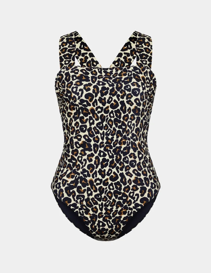| Sleek Sculpt One Piece Swimsuit shown front-facing against a light gray background | Wild Cat
