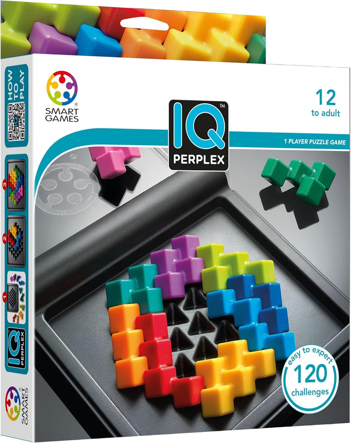 SmartGames: IQ Perplex: 1 Player Logic Game - 3D Cube Pieces, 120 Challenges, Ages 12+