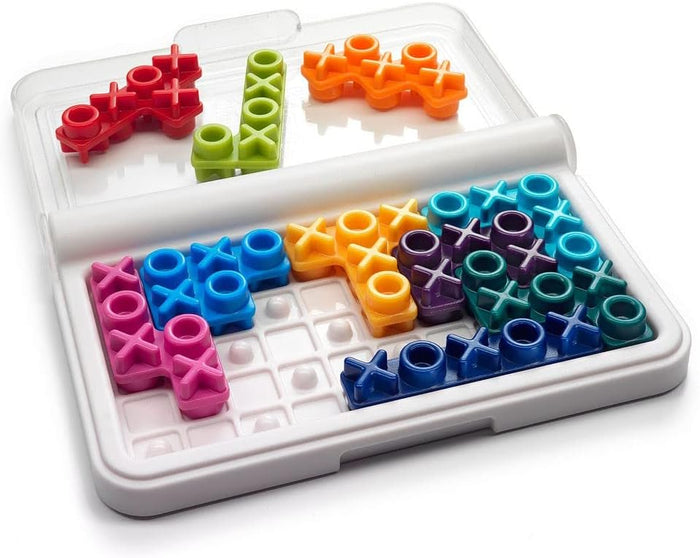 SmartGames: IQ XOXO: 1 Player Puzzle Game - 120 Challenges, Easy to Expert Levels, Ages 6+