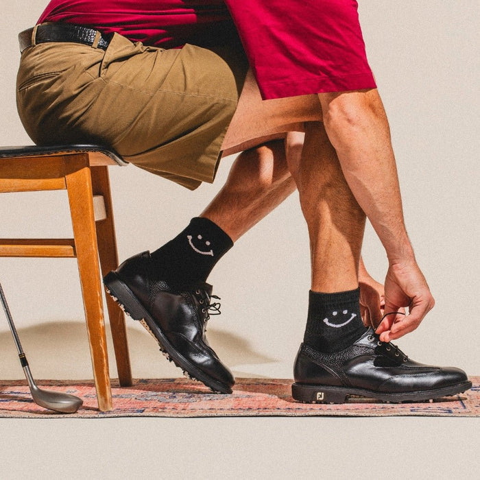 Del Campo Smiley Night Mode golf socks