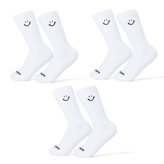 Del Campo Smiley Crew 3-Pack golf socks
