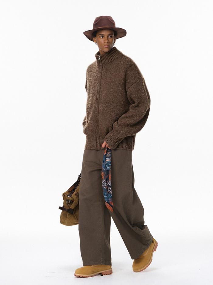 Stand-Collar Sweater