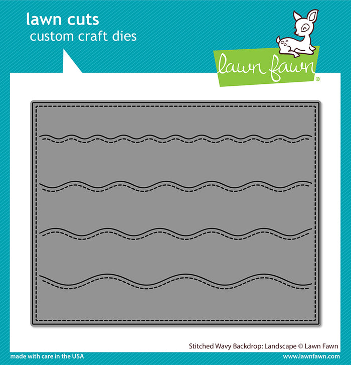 stitched wavy backdrop: landscape