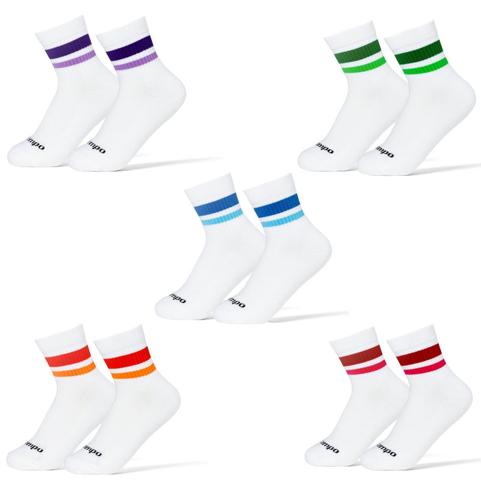 Del Campo Stripe Pack golf socks featuring all five signature Del Campo stripe colorways