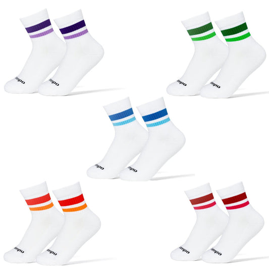 Del Campo Stripe Pack golf socks featuring all five signature Del Campo stripe colorways